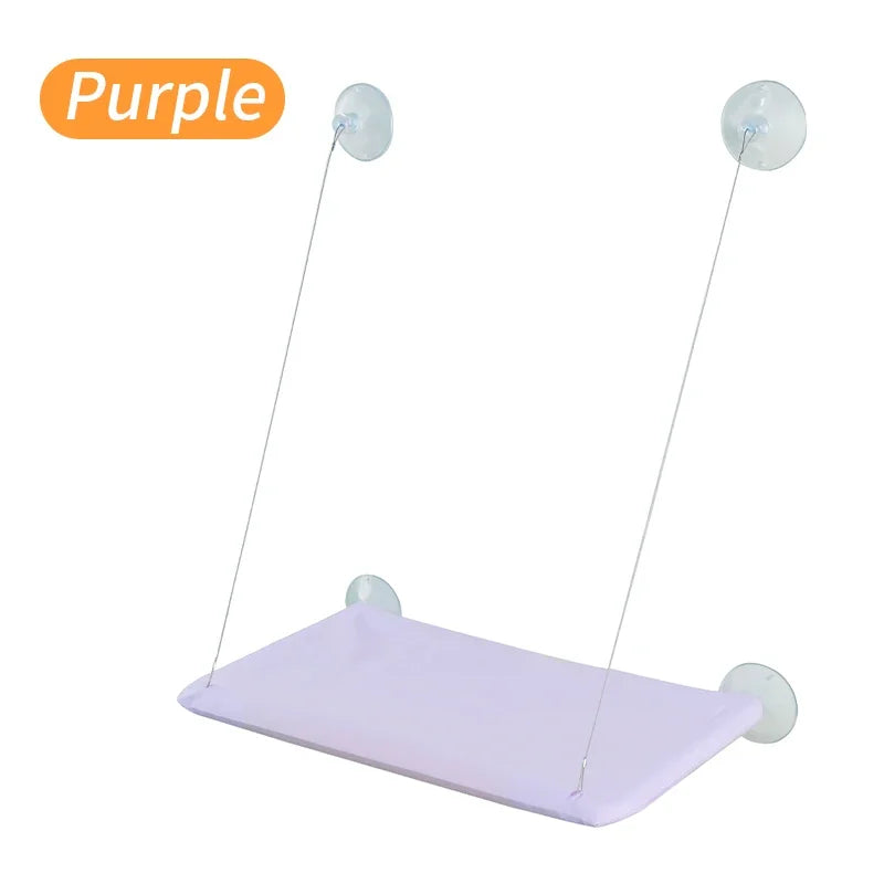 Cama Hammock com Tapete para Gatos - Prateleira de Janela Confortável