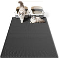 Cat Litter Mat, Honeycomb Double Layer Design, EVA Pad for Litter Box, Traps Urine & Scatter, Easy Clean Non-Slip Mat, Reduce Wa