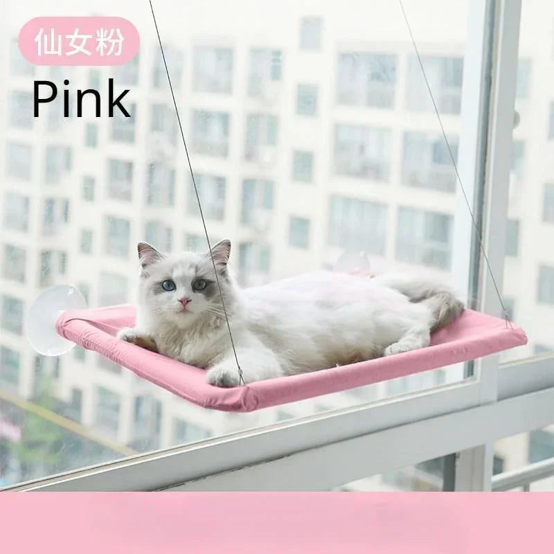 Hammock Lavável com Ventosa para Janela de Gatos - Confortável e Resistente