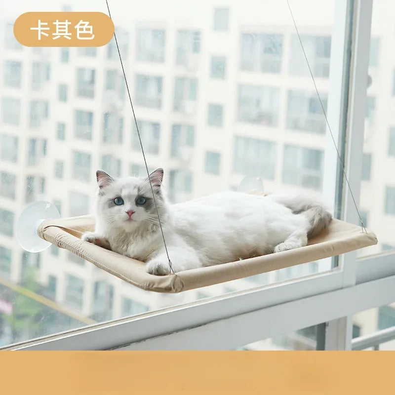 Hammock Lavável com Ventosa para Janela de Gatos - Confortável e Resistente
