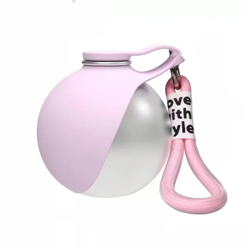 Portable Dog Water Bottle Stainless Steel Travel Cat Water Dispenser with Bowl Leak-Proof Puppy Travel Pet Supplies