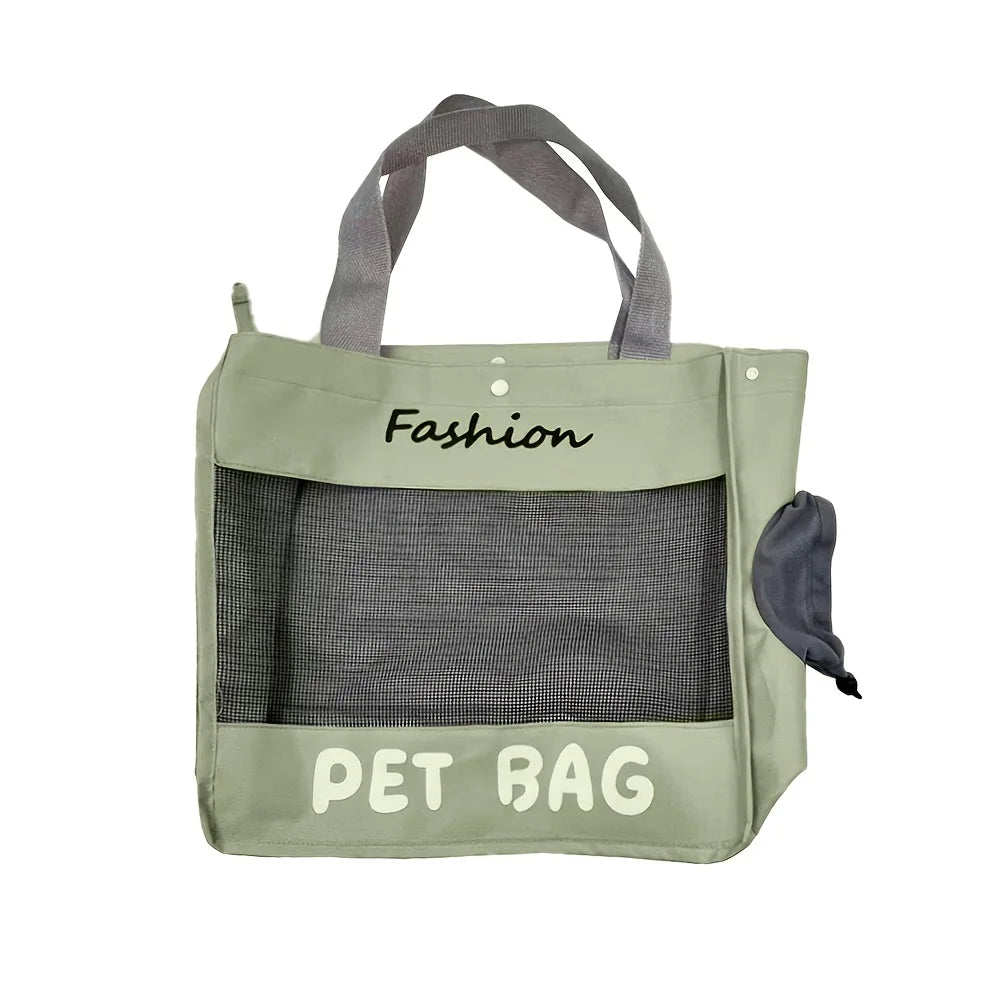 Bolsa Transportadora Respirável com Saída para Cabeça - Gatos e Cães até 8kg
