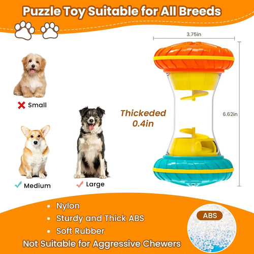 Brinquedo Puzzle Interativo Dispenser de Petiscos para Cães - Alimentador Lento